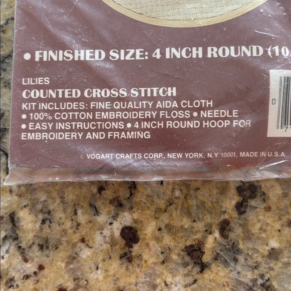 Vogart Crafts Lilies Counted Cross Stitch Kit (Style #2012 E) 4